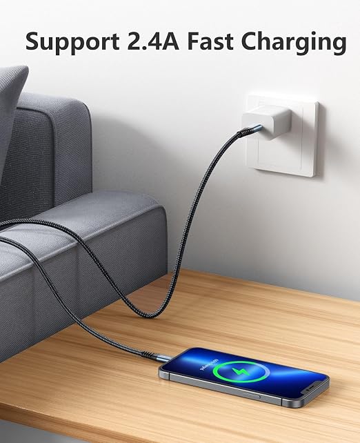 Dasku iPhone Charger Fast Charging, 6 Foot MFi Certified Lightning Cable - Image 2