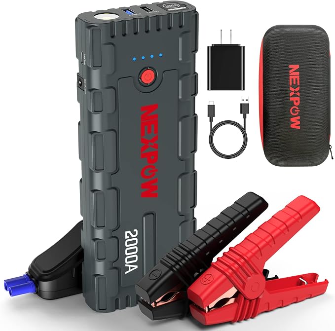NEXPOW 2000A Peak Car Battery Jump Starter by NEXPOW