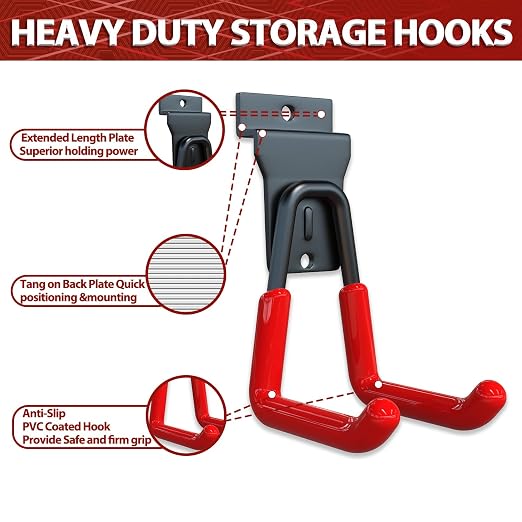 3-H Slat Wall Hooks 12 Pack 4.5 Inch, Slatwall Hooks U Shape, Slatwall - Image 3