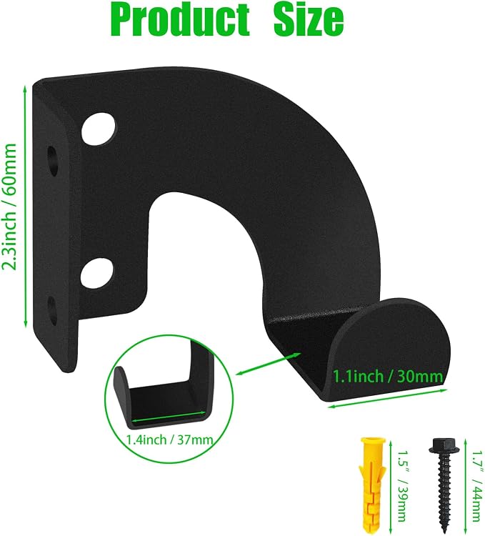 2PCS Chainsaw Hanger, Heavy Duty Chainsaw Wall Mount Holder, Organizer Mounted - Image 2