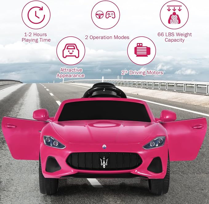 Costzon Ride on Car, Kids Car Toy Maserati Car - Image 8