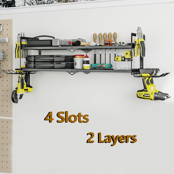 AZERPIAN Heavy Duty Power Tool Organizer Wall Mount - Image 2