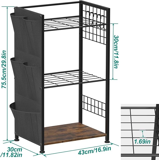 YBING Garden Tool Organizer, Yard Tool Stand - Image 2