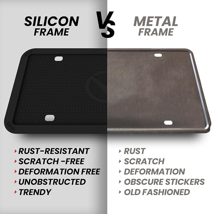 2 Pcs Silicone License Plate Frames - Image 9