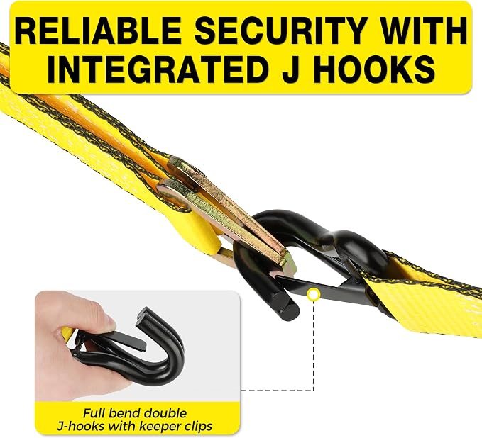 Car Tie Down Straps for Trailers 2inch x10ft - Image 4