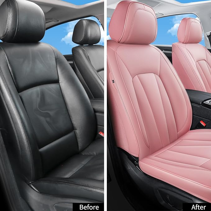 Pink Seat Covers for Cars, Front Seats Universal Fit for SUV, Sedans and Trucks - Image 5