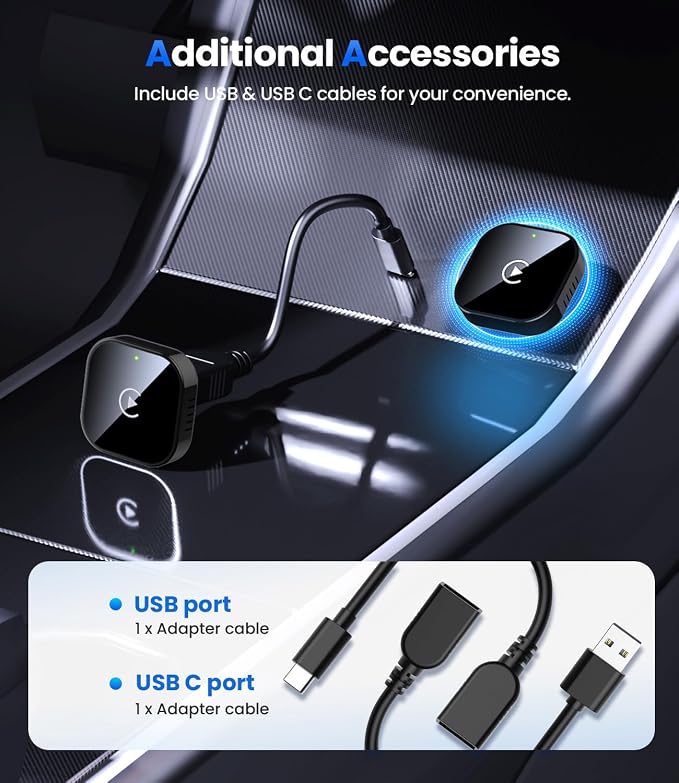 Teeran Wireless CarPlay Adapter 2025 Upgrade Wired CarPlay to Wireless - Image 9