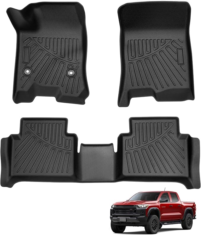 Powerty Floor Mats for 2023-2025 Chevy Colorado/GMC Canyon Accessories by Powerty