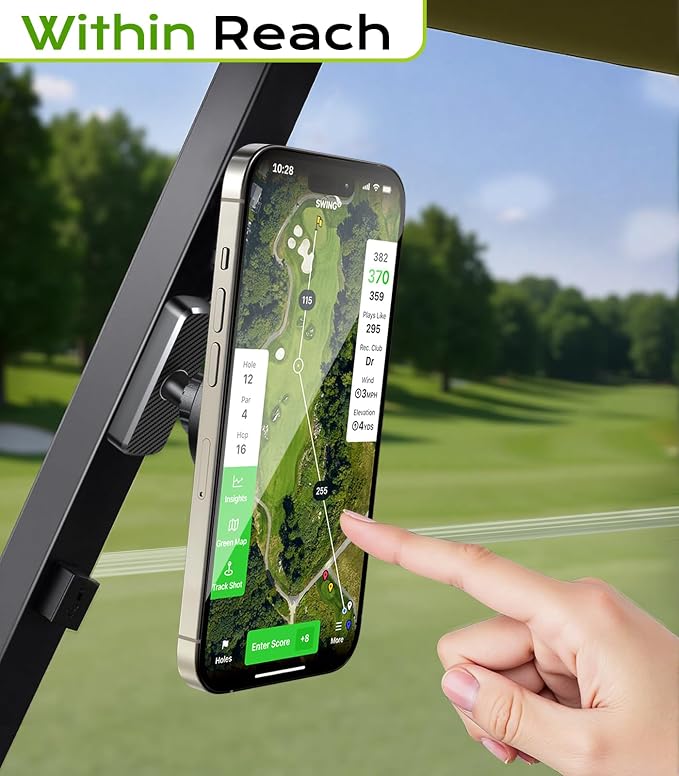 Magnetic Golf Cart Phone Holder Compatible - Image 2