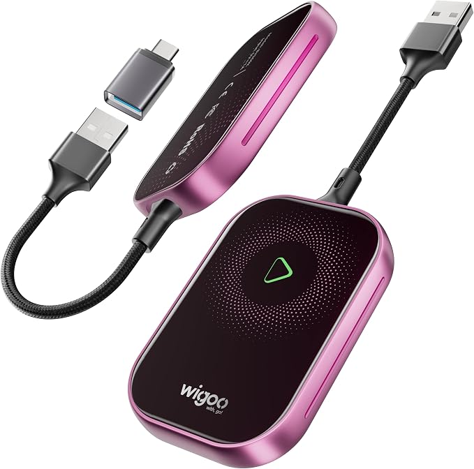 Wigoo 2025 Upgrade Wireless CarPlay Adapter by wigoo