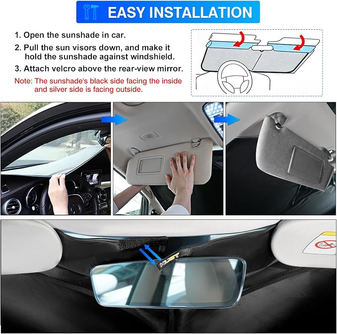 KUST Windshield Sunshade for Nissan Murano 2025 2026 Accessories Sun Shade - Image 6