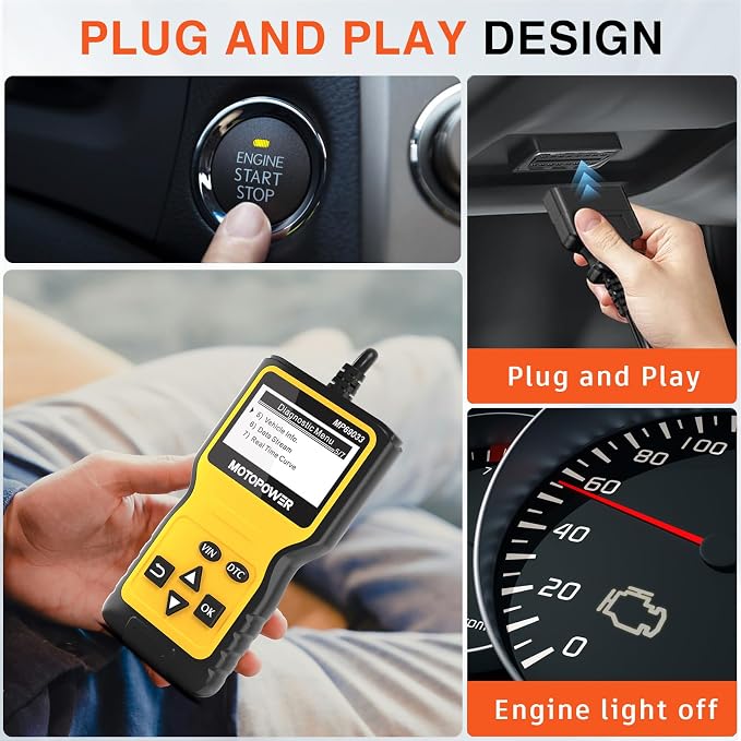 MOTOPOWER MP69033 Car OBD2 Scanner Code Reader Engine Fault Scanner CAN - Image 8