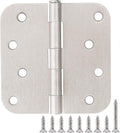 18 Pack 4 Inch Nickel Door Hinges Satin/Brushed Nickel Door Hinges 4 in x 4" by TDCHINGES