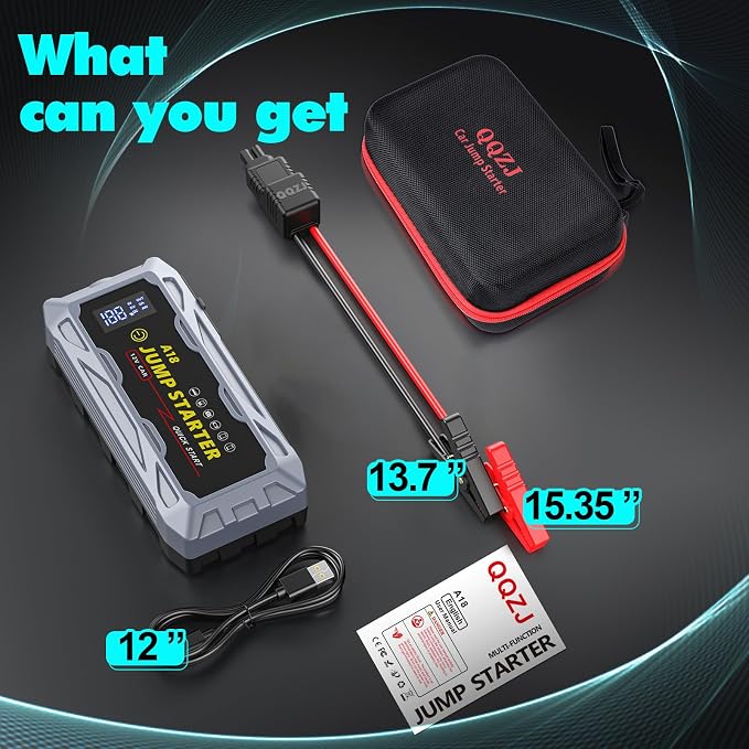 Car Jump Starter Portable 6000A Peak Battery Booster - Image 5