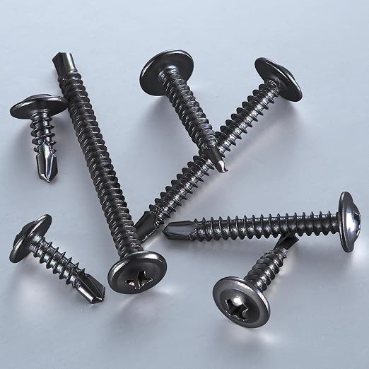 Wensilon #10×2” for Sheet Metal Self-Tapping Screws 410 Black Stainless Steel - Image 4