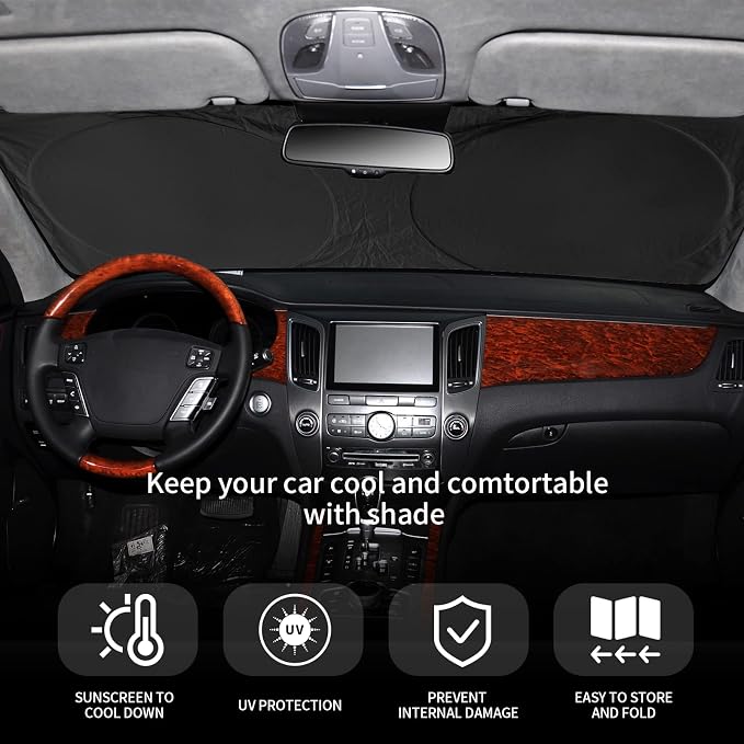 for Honda Fit 2024 Windshield Sun Shade Foldable Sunshade-for Honda Fit - Image 6