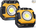 Samyoung 2 Pack 2400LM Super Bright Rechargeable Work Light, 28 Hours Long by Samyoung