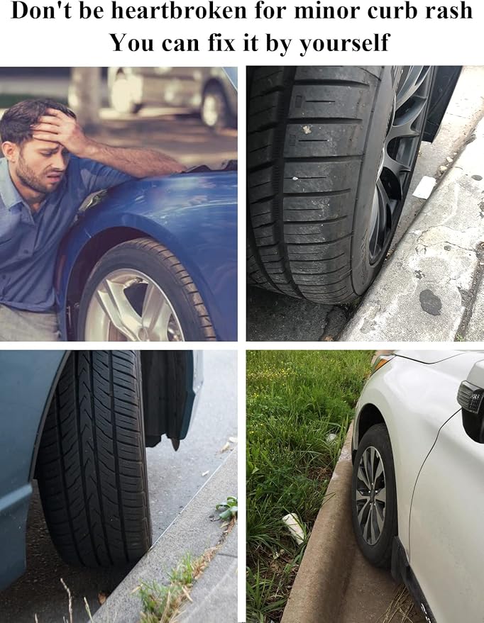 SYOAUTO Gloss Black Rim Touch Up Paint, Car Wheel Scratch Repair Touch Up Paint - Image 2