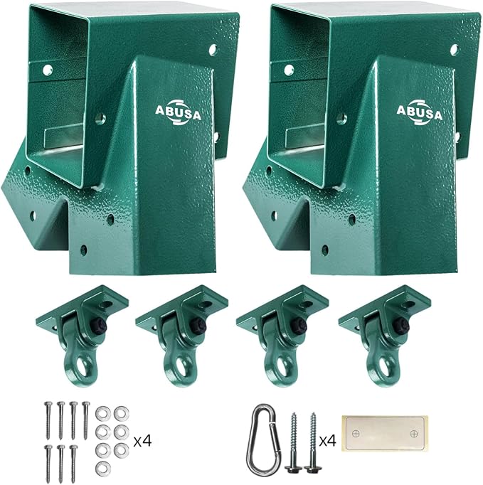 Heavy Duty Swing Sets Brackets Including 2 A-Frame Swing Set Brackets and 4 by ABUSA