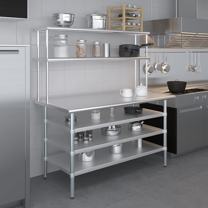 Amgood 30" x 60" Stainless Steel Work Table - Image 9