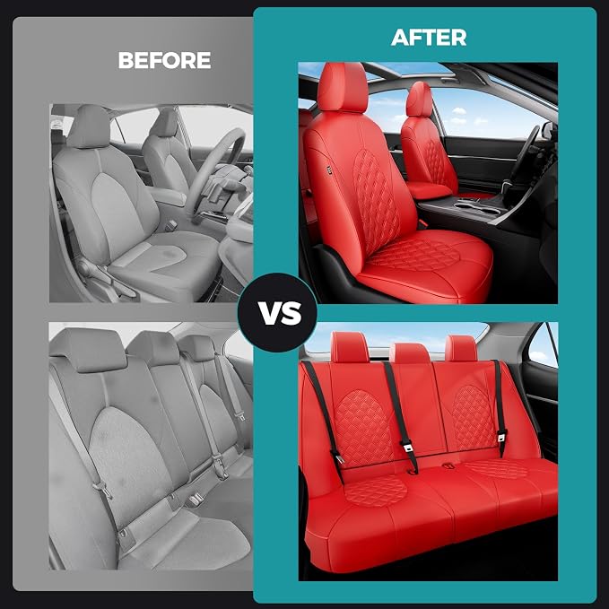 for Toyota Camry Seat Covers Hybrid LE SE 2018 2019 2020 2021 2022 2023 2024 - Image 6