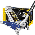 YELLOW JACKET Floor Jack 2.5 Ton Hydraulic Low Profile Aluminum and Steel by YELLOWJACKET