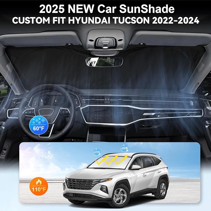 Custom Fit Tucson Windshield Sunshade - Image 4