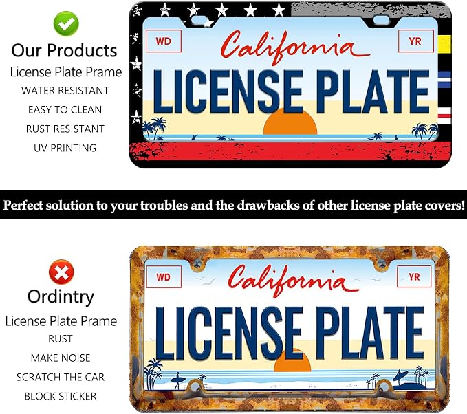 American Flag License Plate Frames - Image 4