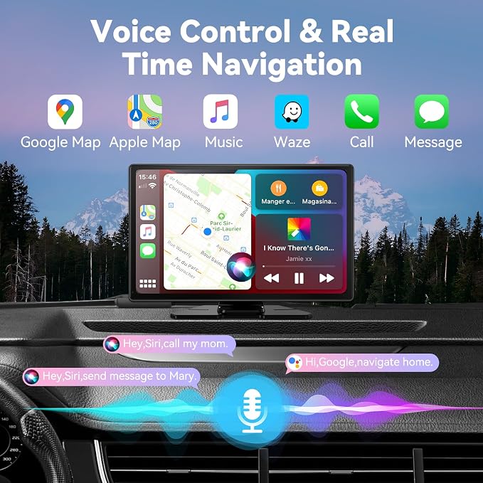 Wireless Carplay Screen for Car, A-pple Carplay Screen for Car - Image 2