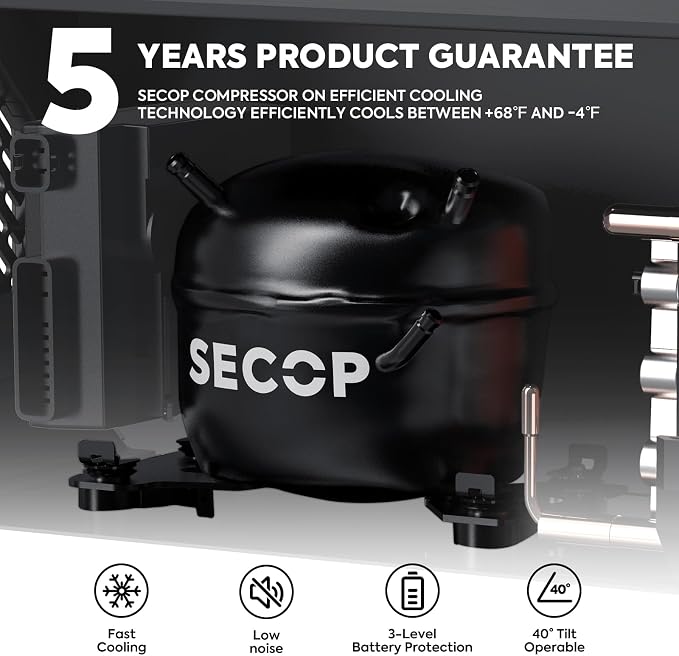 ICECO APL55 Dual Zone Portable Refrigerator Bluetooth Controlled, 55 Liter 12v - Image 4