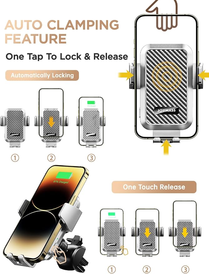 Wireless Car Charger, Phone Holders - Image 4