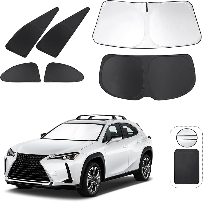 TINGLU Window Shades for Lexus UX 2019-2024 2025 Accessories Car Side Full by TINGLU