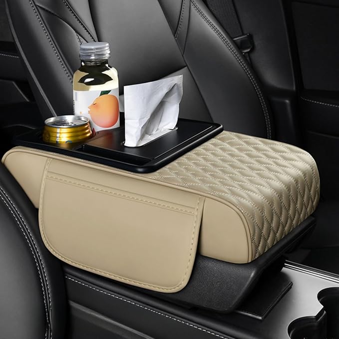 Center Console Cover Organizer, 5-In-1 Arm Rest Cover by STSoleMeT