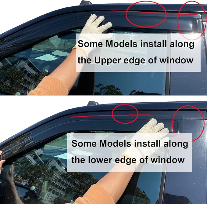 Wind Deflector Compatible with 1997-2001 Toyota Camry Smoke Sun/Rain Guard - Image 3