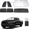 TINGLU Window Shades for Dodge RAM 1500 2019-2025 CrewCab, MegaCab Pickup by TINGLU