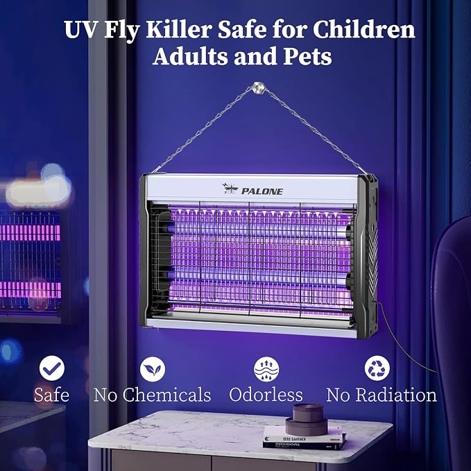 PALONE Electric Bug Zapper 3200V Mosquito Zapper Killer Indoor Insect Killer - Image 7