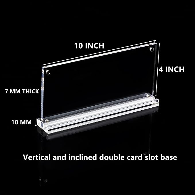 IEEK 4 Pack of Acrylic Business License Frame - Image 2