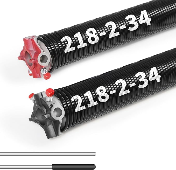 Pair of 2"Garage Door Torsion Springs Set by Jecoupoon