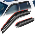 Auto Dynasty Set of 4 Carbon Fiber Pattern Window Visors Compatible by AutoDynasty