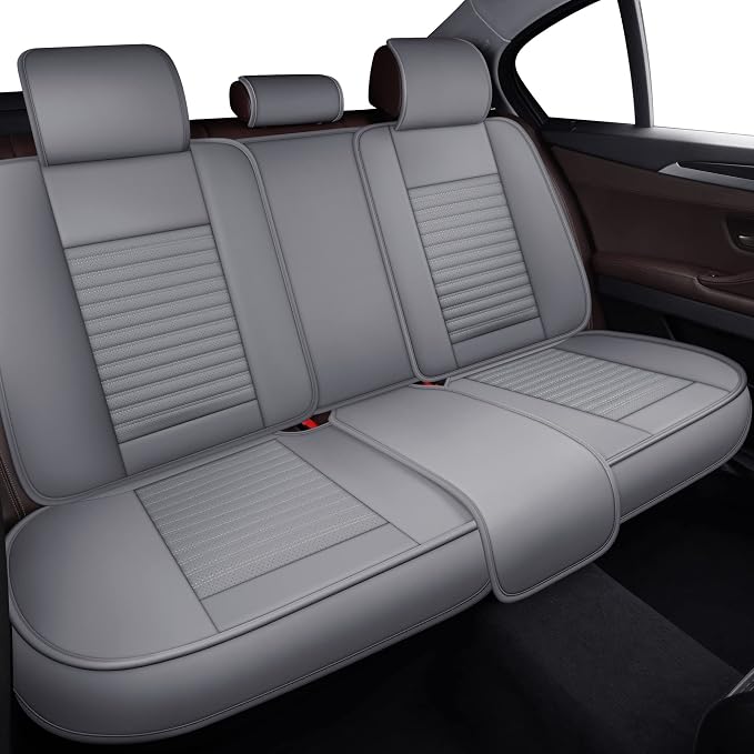 LINGVIDO Car Seat Covers, Breathable and Waterproof Faux Leather Automotive - Image 2