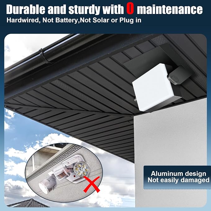 40W LED Outdoor Wall Light, 5000K Daylight Waterproof Floodlights, 360 ° - Image 6