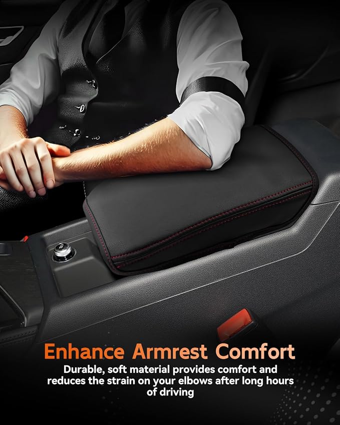 CDEFG for 2020-2025 Audi A5 Center Console Cover Armrest Cover for A5 2020 2021 - Image 5