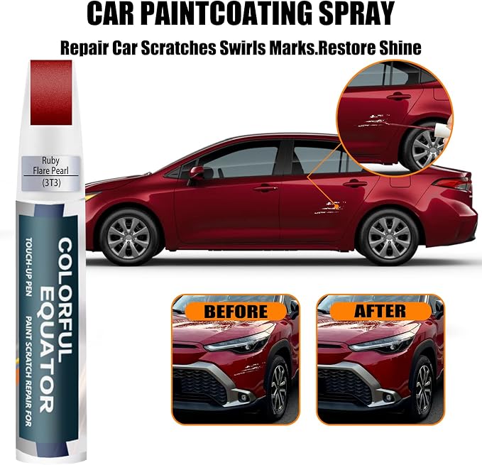 3T3 Ruby Flare Pearl Touch Up Paint - Image 3