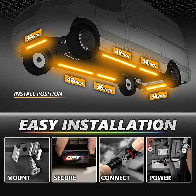 OPT7 Aura Pro Underglow Lights for Class B & B+ RV Motorhomes - Image 7
