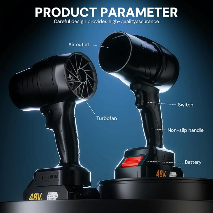 Turbodry 13000RPM Cordless Car Dryer & Turboglass Blower – Dual Batteries - Image 4