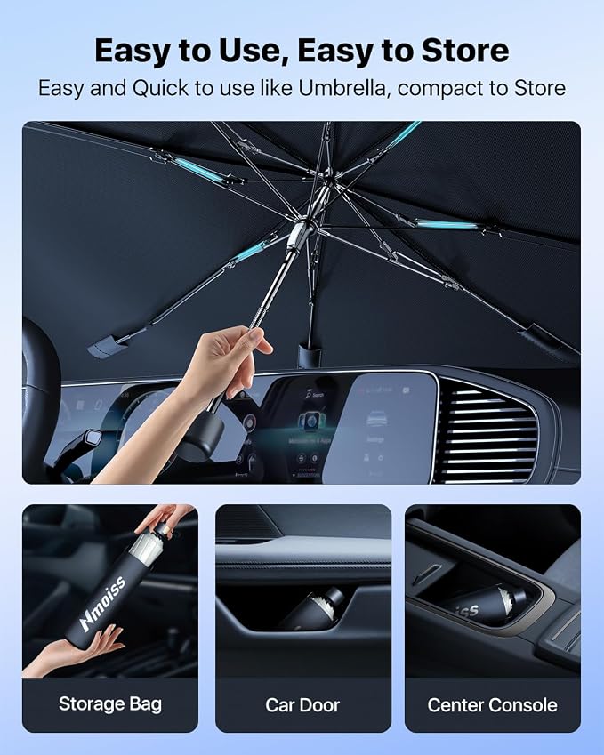Nmoiss Windshield Sun Shade Umbrella - Image 6