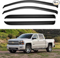 Window Visors Rain Guards for 2014-2018 Chevy Silverado/GMC Sierra 1500 by YQAUTEC