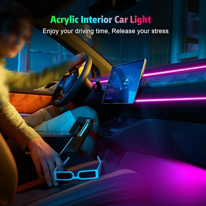 Acrylic Interior Car Lights, AMKI Car LED Strip Light - Image 7