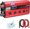 3000W Power Inverter 24V to 110V/120V DC to AC by Cantonape