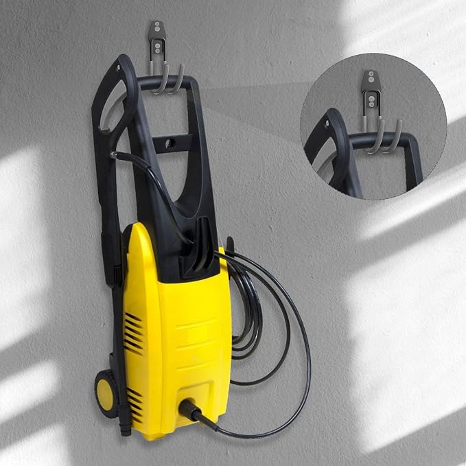 3-H Garden Hose Holder Wall Mount 2 Pack, Solid Steel Hose Hanger, Water Hose - Image 5